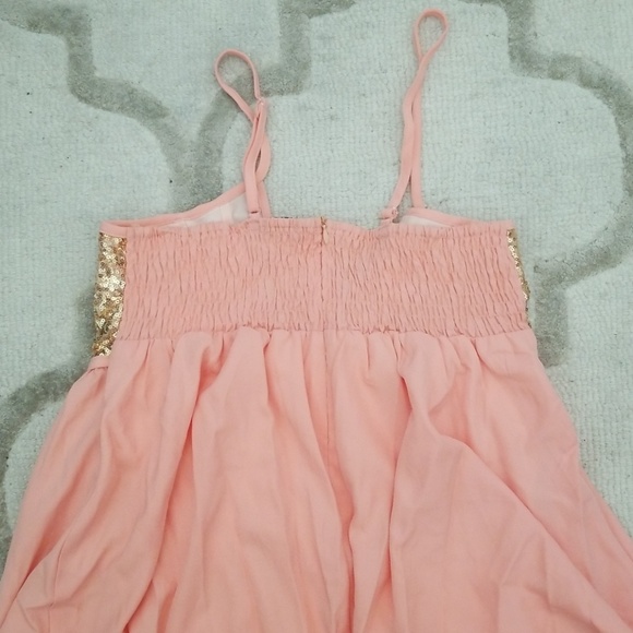 Coral Sequin Dress - Picture 6 of 6